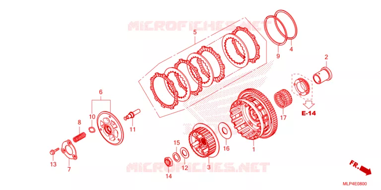 EMBRAYAGE Honda MOTO 500 CL 2023  CL500AP