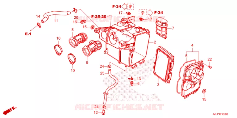 FILTRE A AIR Honda MOTO 500 CL 2023  CL500AP