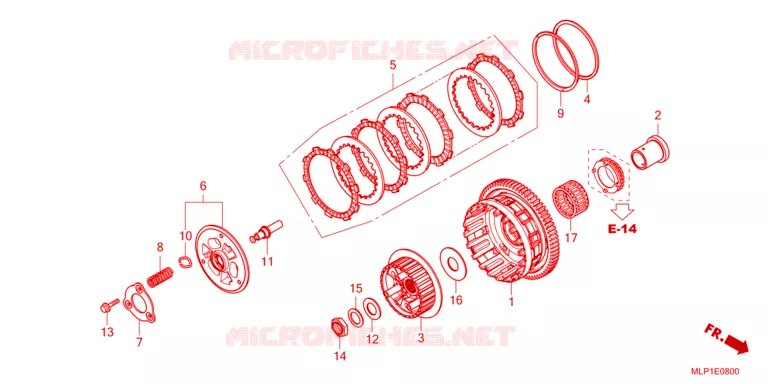 EMBRAYAGE Honda MOTO 500 CL 2024  CL500AP