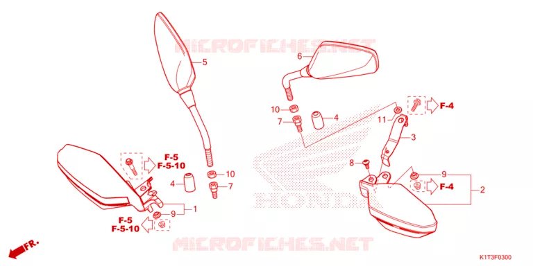 RETROVISEUR - PROTEGE MAIN Honda MOTO 250 CRF 2021  CRF250LRAM