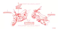 AUTOCOLLANTS pour Honda NAVI 110 2023