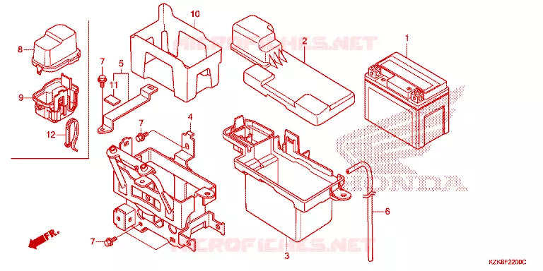 BATTERIE Honda SCOOTER 110 DIO 2015  SCV110FBC