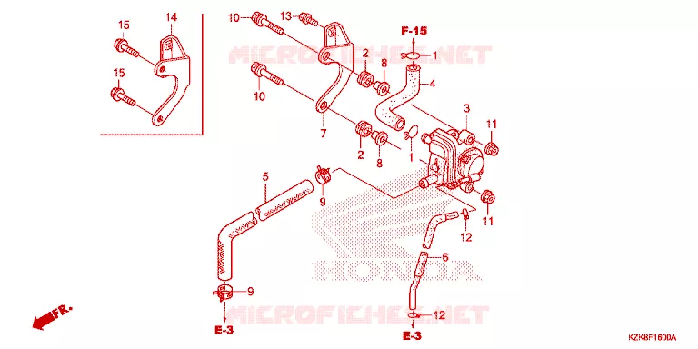 FILTRE A AIR - SOUPAPE D'AIR Honda SCOOTER 110 DIO 2012  SCV110FBC