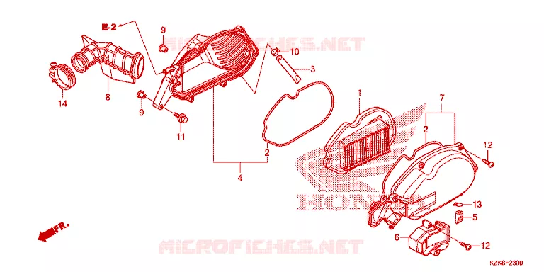 FILTRE A AIR Honda SCOOTER 110 DIO 2013  SCV110FBC