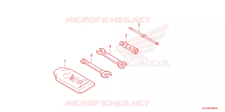 OUTIL Honda SCOOTER 110 DIO 2020  SCV110FBL