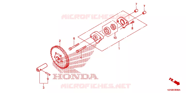 POMPE A HUILE Honda SCOOTER 110 DIO 2012  SCV110FC