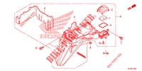 GARDE BOUE ARRIERE pour Honda SCV 110 DIO, TYPE 3ID 2015