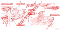 MARQUE (SCV110FC/FD/FF/FH/FBC/FBH) pour Honda SCV 110 DIO, TYPE 3ID 2015