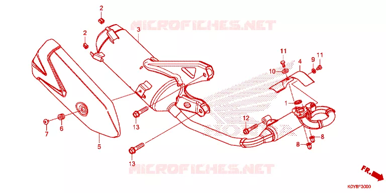 SILENCIEUX D'ECHAPPEMENT Honda SCOOTER 110 DIO 2021  SCV110FL
