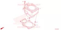 CYLINDRE pour Honda FOURTRAX 420 RANCHER 4X4 AT DCT 2023