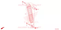 AMORTISSEUR ARRIERE pour Honda FOURTRAX 420 RANCHER 4X4 AT DCT EPS 2023