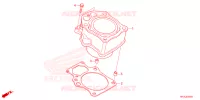 CYLINDRE pour Honda FOURTRAX 420 RANCHER 4X4 ES 2023