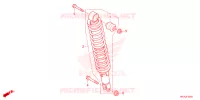 AMORTISSEUR ARRIERE pour Honda FOURTRAX 420 RANCHER 4X4 Manual Shift 2023