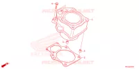 CYLINDRE pour Honda FOURTRAX 420 RANCHER 4X4 Manual Shift 2023