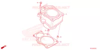 CYLINDRE pour Honda FOURTRAX 420 RANCHER 4X4 Manual Shift 2023