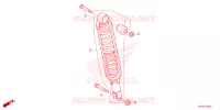 AMORTISSEUR ARRIERE pour Honda FOURTRAX 520 FOREMAN 4X4 ES PS 2023