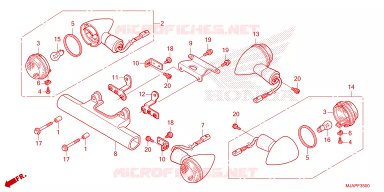 CLIGNOTANT Honda MOTO 750 SHADOW 2023  VT750CP
