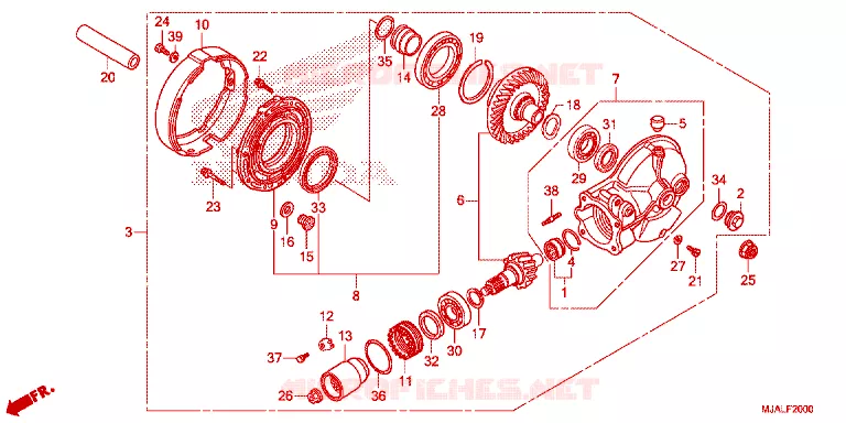 COUPLE CONIQUE Honda MOTO 750 SHADOW 2022  VT750CSN