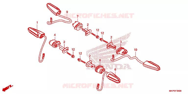 CLIGNOTANT Honda MOTO 125 GROM 2023  MSX125AP