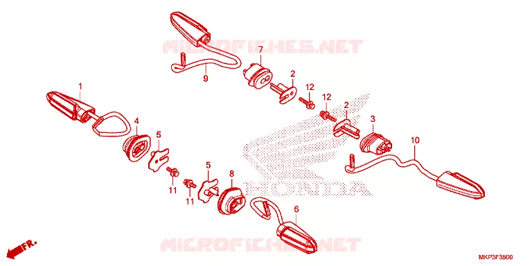 CLIGNOTANT Honda MOTO 500 CBR 2023  CBR500RAP