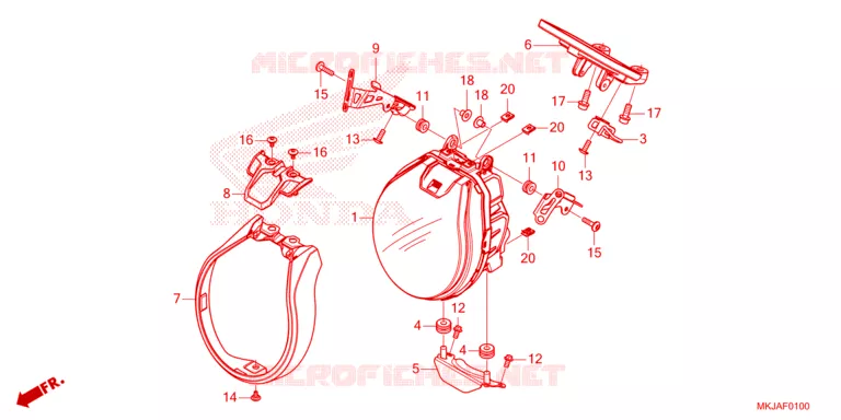 PHARE Honda MOTO 1000 CB 2023  CB1000RAP