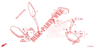 RETROVISEUR   PROTEGE MAIN pour Honda CRF 300 L 2023
