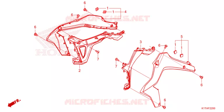 OUIES DE RADIATEUR Honda MOTO 300 CRF 2023  CRF300LAP
