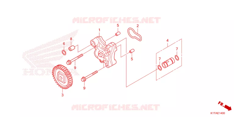 POMPE A HUILE Honda MOTO 300 CRF 2023  CRF300LAP