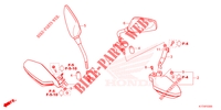 RETROVISEUR   PROTEGE MAIN pour Honda CRF 300 LS 2023