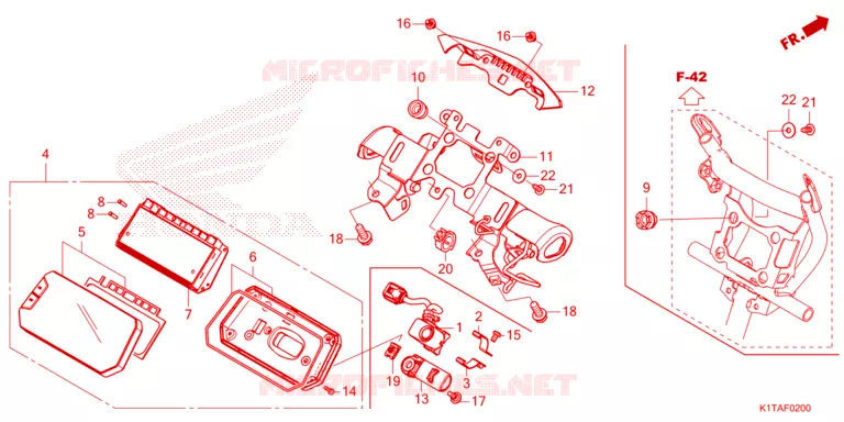 COMPTEUR Honda MOTO 300 CRF 2023  CRF300LDAP