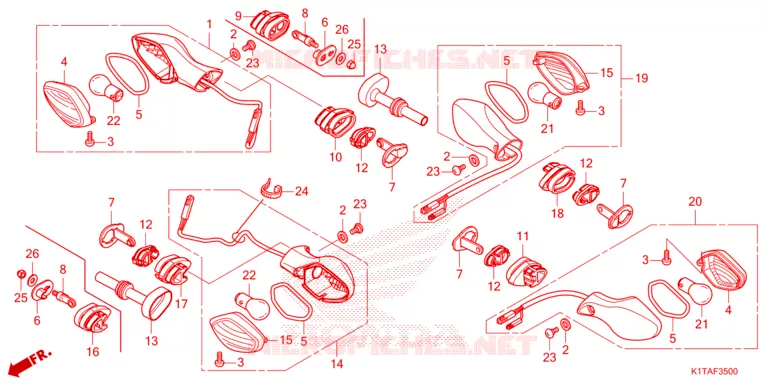 CLIGNOTANT Honda MOTO 300 CRF 2023  CRF300LRAP
