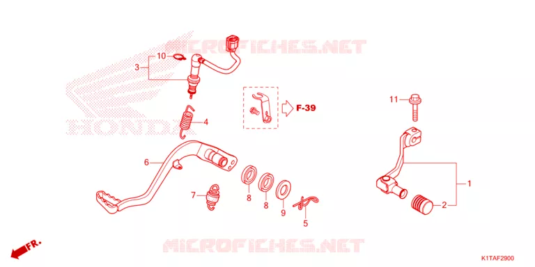 PEDALE Honda MOTO 300 CRF 2023  CRF300LRP