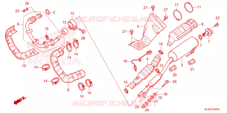 SILENCIEUX D'ECHAPPEMENT Honda ATV 700 PIONEER 2023  SXS700M2DP