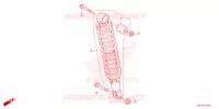 AMORTISSEUR ARRIERE pour Honda FOURTRAX 420 RANCHER 4X4 Manual Shift 2023