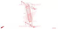 AMORTISSEUR ARRIERE pour Honda FOURTRAX 420 RANCHER 4X4 Manual Shift 2023