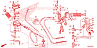LEVIER DE GUIDON   CABLE   COMMODO pour Honda TRX 250 FOURTRAX RECON Standard 2023