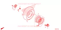 ROUE ARRIERE pour Honda TRX 250 FOURTRAX RECON Standard 2023