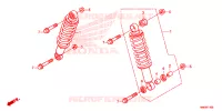 AMORTISSEUR AVANT pour Honda TRX SPORTRAX 250 X 2023
