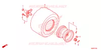 ROUE ARRIERE pour Honda TRX SPORTRAX 250 X 2023