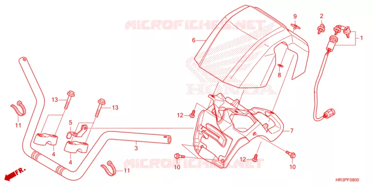 GUIDON Honda ATV 420 FOURTRAX 2023  TRX420FM2P