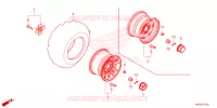 ROUE ARRIERE pour Honda FOURTRAX 520 FOREMAN RUBICON DCT EPS DELUXE 2023