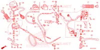 LEVIER DE GUIDON   CABLE   COMMODO pour Honda FOURTRAX 520 FOREMAN 4X4 ES PS 2023