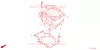 CYLINDRE pour Honda FOURTRAX 520 FOREMAN 4X4 ES PS 2023