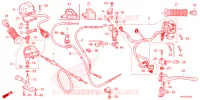 LEVIER DE GUIDON   CABLE   COMMODO pour Honda FOURTRAX 520 FOREMAN 4X4 ES PS 2023