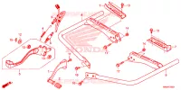 PEDALE   REPOSE PIED pour Honda FOURTRAX 520 RUBICON IRS EPS 2023