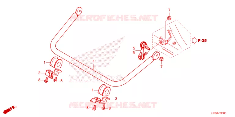 BARRE ANTI ROULIS Honda ATV 520 FOURTRAX 2023  TRX520FM6P