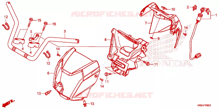 GUIDON Honda ATV 520 FOURTRAX 2023  TRX520FM6P