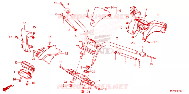 GUIDON Honda SCOOTER 750 FORZA 2024  NSS750R
