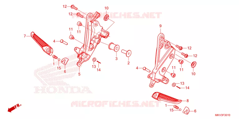 REPOSE PIED Honda SCOOTER 750 FORZA 2024  NSS750R