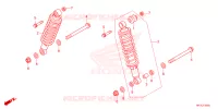 AMORTISSEUR ARRIERE pour Honda FOURTRAX 420 RANCHER 4X4 AT DCT IRS 2024